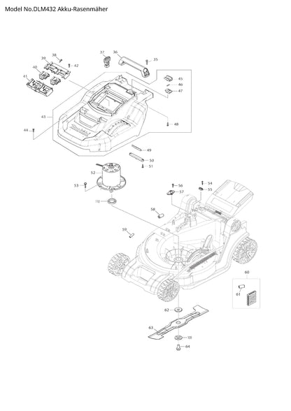 Makita DLM432 Ersatzteile