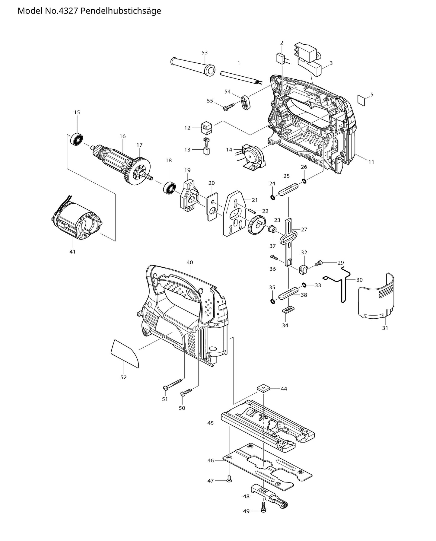 Makita 4327 Ersatzteile