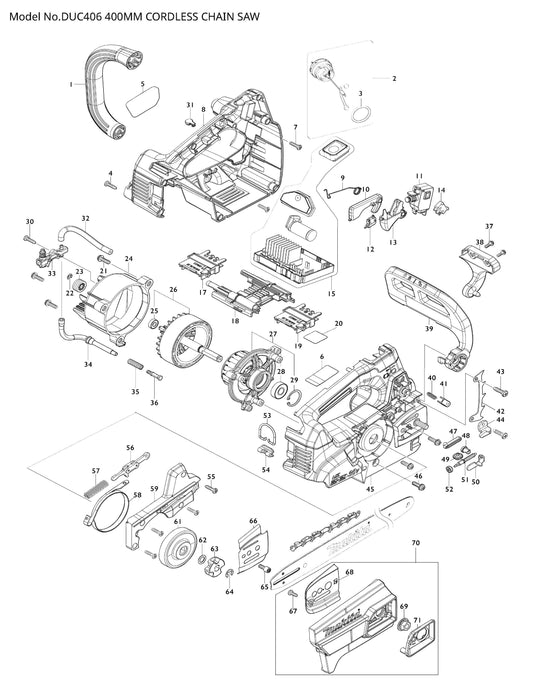 Makita DUC406 Ersatzteile