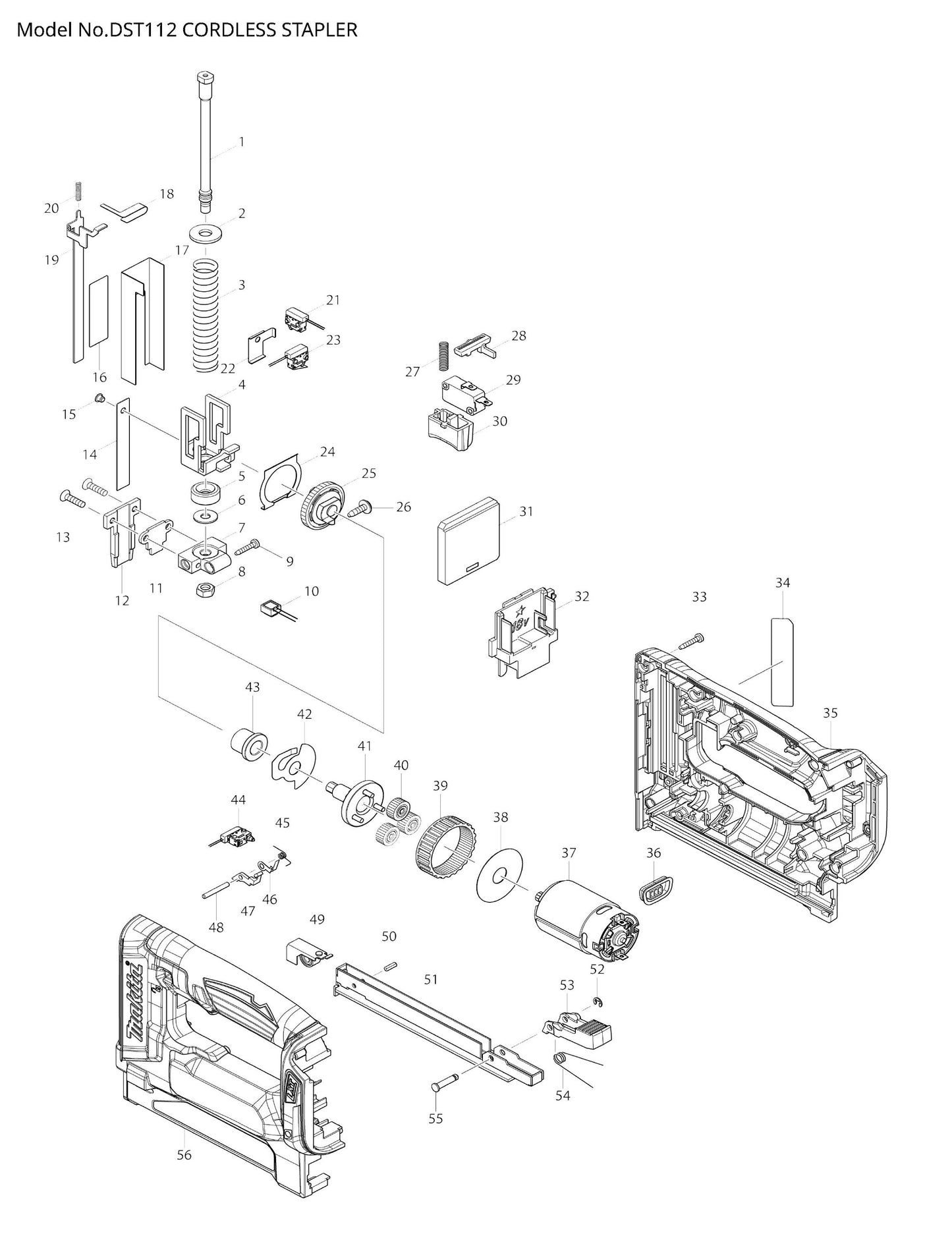 Makita DST112 Ersatzteile