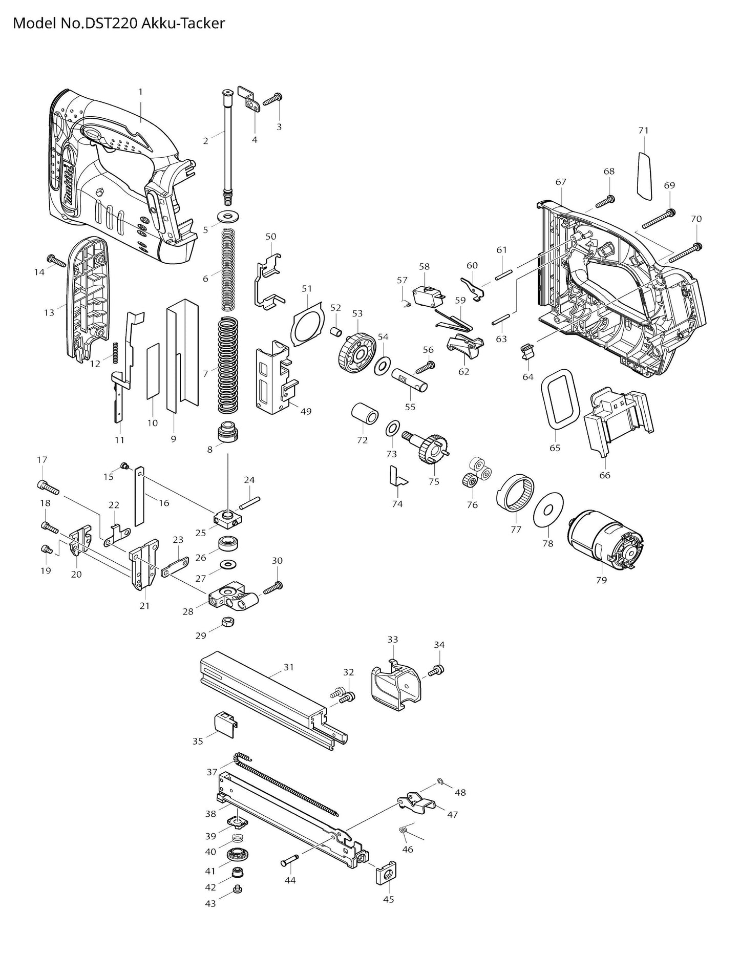 Makita DST220 Ersatzteile