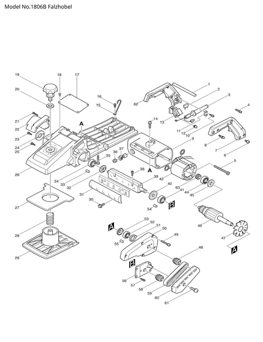 Makita 1806B Ersatzteile