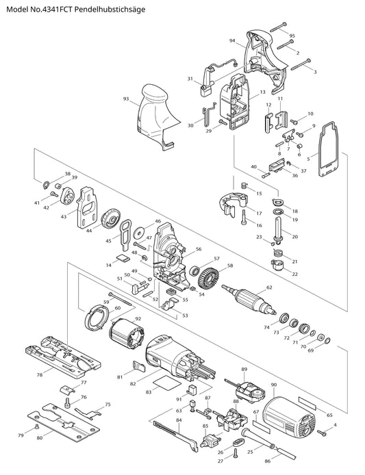 Makita 4341FCT Ersatzteile