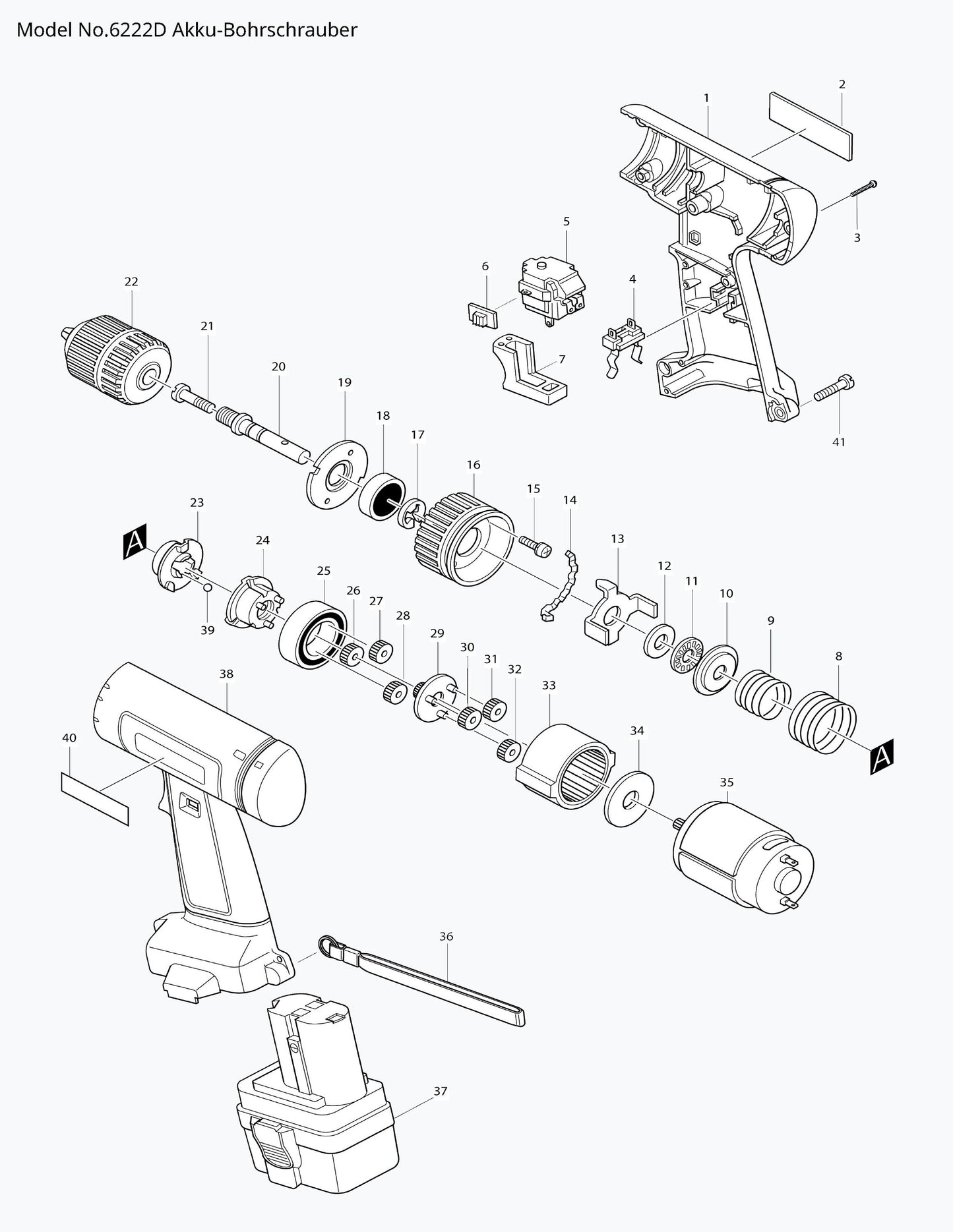 Makita 6222D Ersatzteile