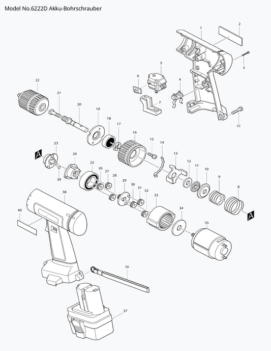 Makita 6222D Ersatzteile