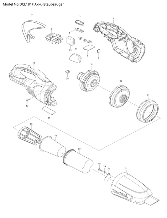 Makita DCL181F Ersatzteile
