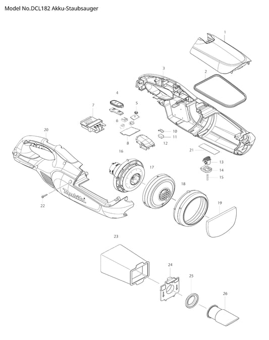 Makita DCL182 Ersatzteile