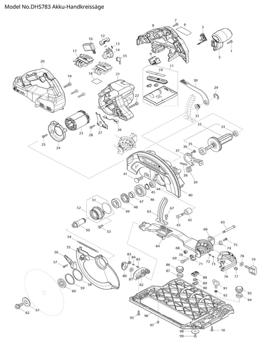 Makita DHS783 Ersatzteile