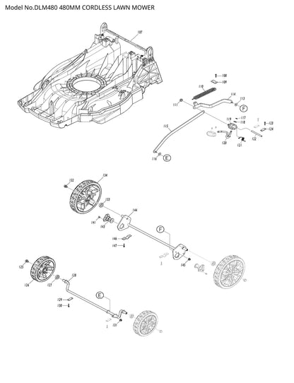 Makita DLM480 Ersatzteile