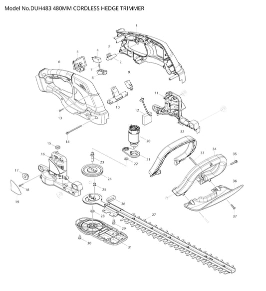 Makita DUH483 Ersatzteile