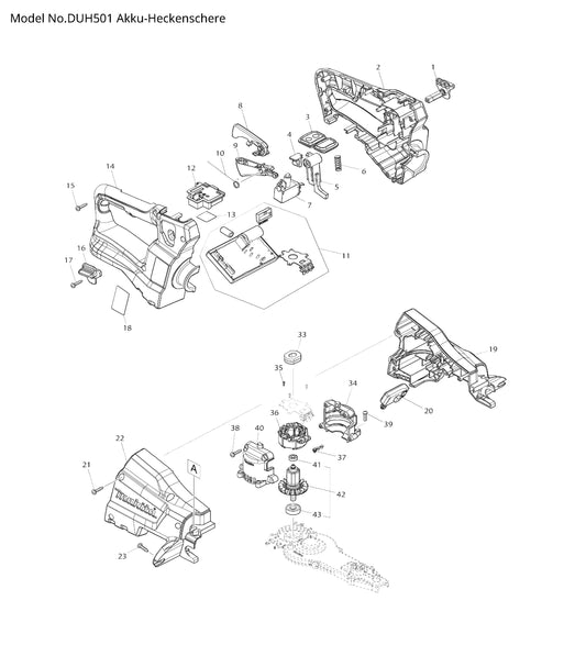 Makita DUH501 Ersatzteile