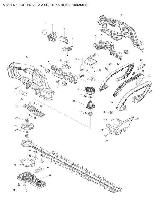 Makita DUH506 Ersatzteile