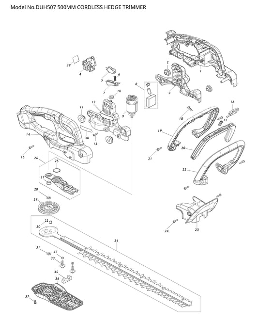 Makita DUH507 Ersatzteile