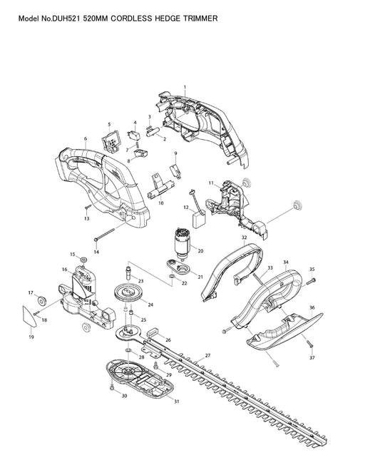Makita DUH521 Ersatzteile