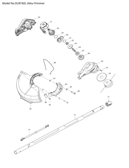 Makita DUR182L Ersatzteile