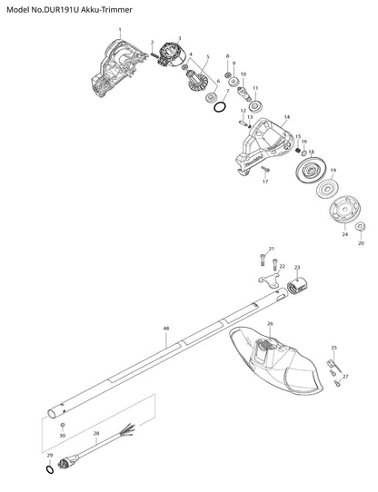 Makita DUR191U Ersatzteile