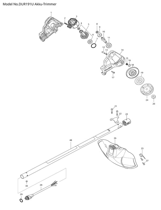 Makita DUR191U Ersatzteile