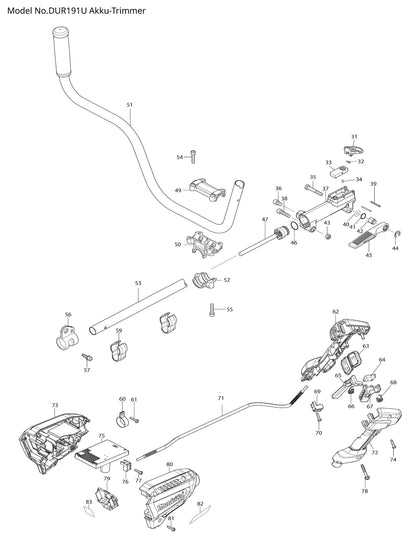 Makita DUR191U Ersatzteile