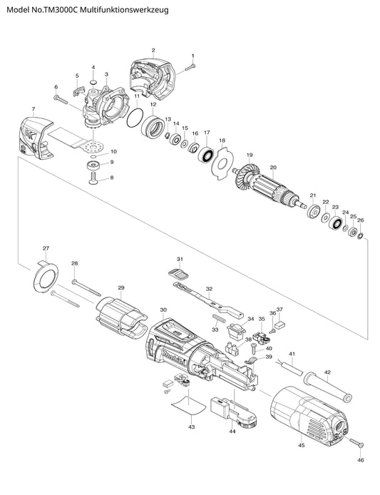 Makita TM3000C Ersatzteile