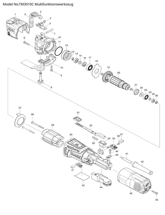 Makita TM3010C Ersatzteile