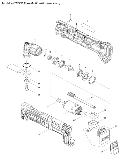 Makita TM30D Ersatzteile