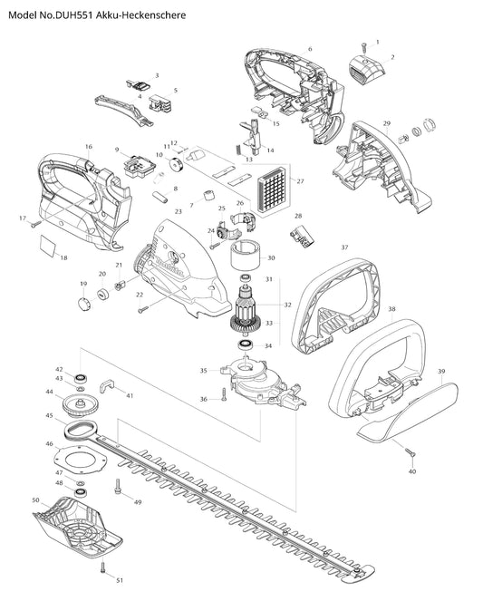Makita DUH551 Ersatzteile