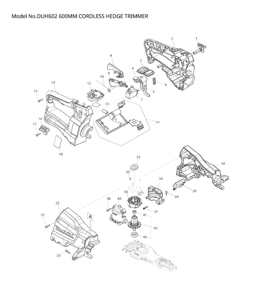Makita DUH602 Ersatzteile