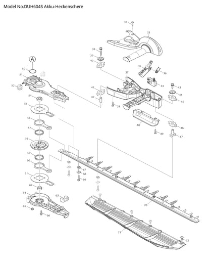 Makita DUH604S Ersatzteile