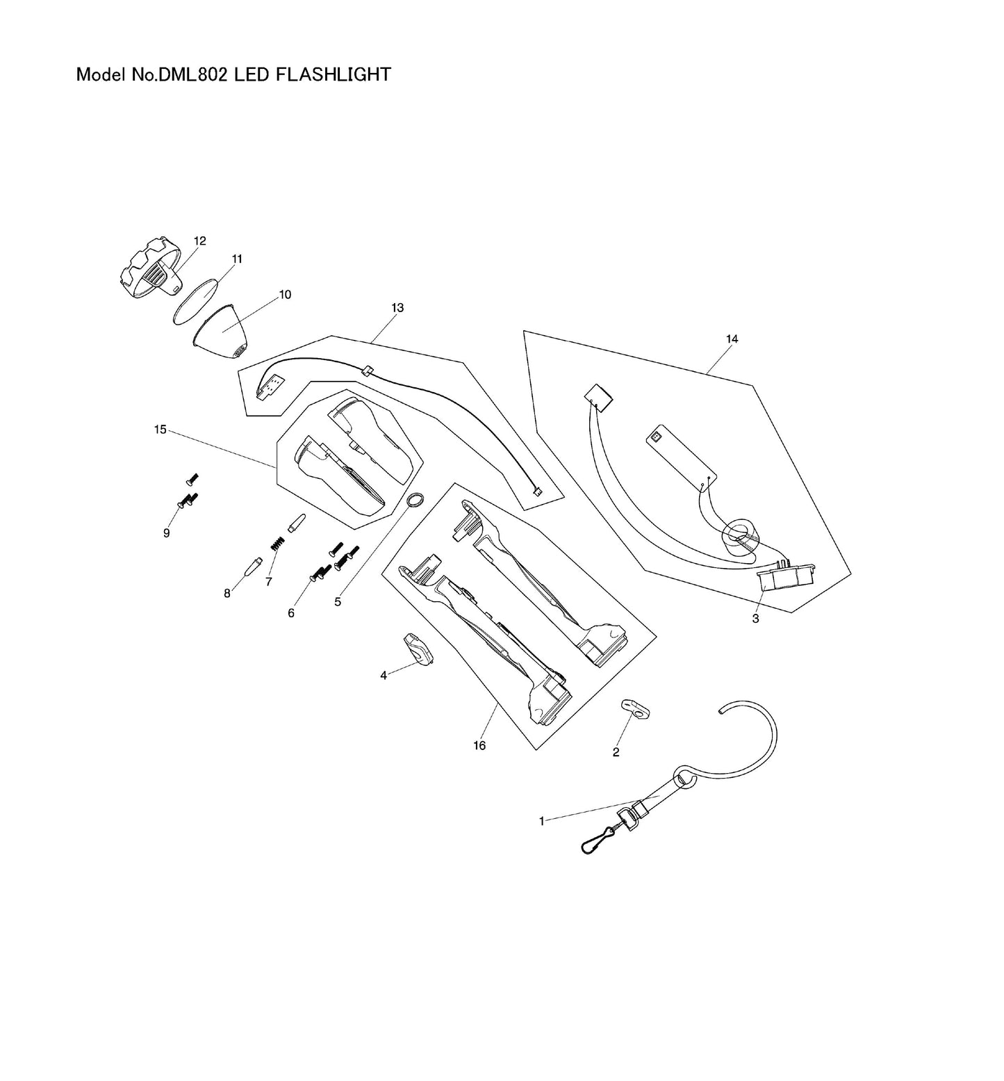 Makita DML802 Ersatzteile