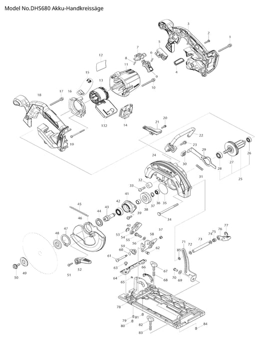 Makita DHS680 Ersatzteile